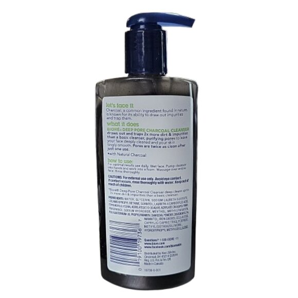 3 Pack Biore Deep Pore Charcoal Cleanser (1) 8.46 oz & (2) 6.77 oz - Picture 4 of 11